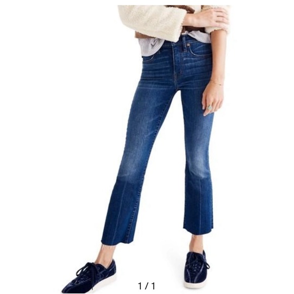 Madewell Cali Demi Boot Jeans in Wyoming Wash Medium Blue - Picture 3 of 4